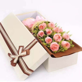 Custom Paper Cardboard Rectangular Flower Heart Design Printing Rose Flowers Gift Packaging Box Wholesale