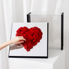 Acrylic Transparent Magic Mirror Love Gift Box Window Opening Panoramic Heart-shaped Flower Shop Flowers Gift Box