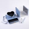 Square Transparent PVC Crystal Love Flower Box Surprise Box Heart Hollowed Out Double Layer Flower Packing Box with Drawer