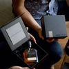 Matte Black Paper Foldable Gift Box with Ribbon