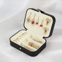 Custom Jewelry Packaging Box Valentine's Day Surprise Small Jewelry Storage Gift Box Travel Jewelry Shipping Box With Zipper