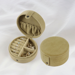 Small Packaging Gift Organizer Travel Jewelry Storage Gift Boxes Logo Custom Velvet Jewellery Box for Jewelry with Velvet Insert