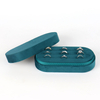 Custom Velvet Oval Shape Earring Ring Jewelry Display Storage Box Travel Portable Display Velvet Jewelry Gift Tray Case