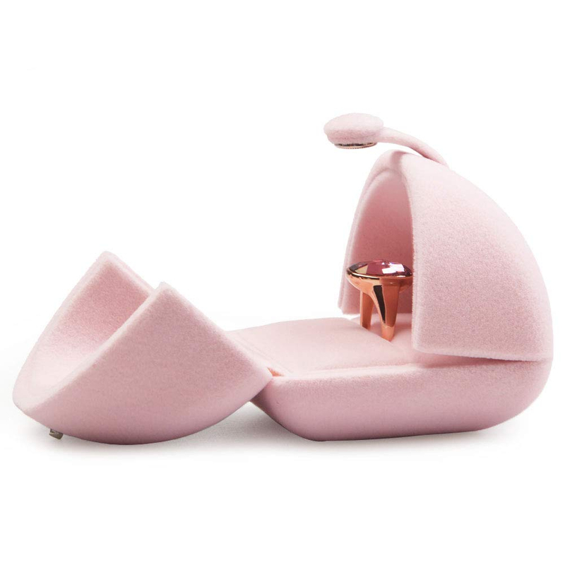 Pink Velvet Bangle Gift Box Bracelet Storage Case Jewelry Gift Boxes
