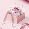 New Transparent Acrylic Lid Square Eternal Rose Flower Chocolate Arrangement Gift Packaging Box Valentine's Day Gift