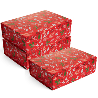 25*33cm Christmas Holiday Folding Paper Poly Mailers Designer Self Seal Shipping Mailing Box Courier Bag for Clothes