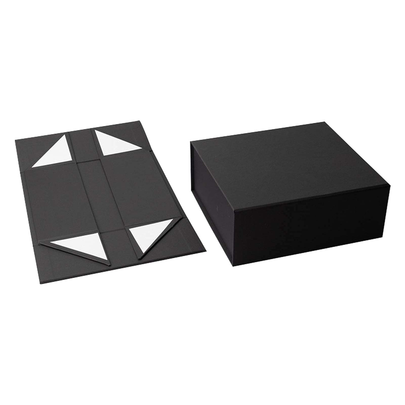 Wholesale Black Premium Paper Cardboard Collapsible Postage Custom Logo Printed Magnetic Gift Box Packaging