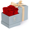 Wholesale Valentines Day Gift Forever Roses Real Natural Eternal Everlasting Roses Flower Preserved Flower Rose Square In Box