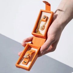 Travel Jewelry Box with Velvet Insert Bracelet Custom Snap Cardboard Ring Necklace Jewelry Gift Box