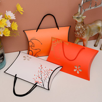 High-End Silk Scarf Handbag Simple Fashion Pillow Shape Paper Bag For Towel Silk