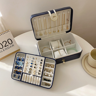 Wholesale Factory PU Leather Jewelry Box Set with Ring Earrings Necklace Bracelet Jewelry Package Box