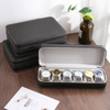Watch Box 6/10/12 Slot Portable Travel Zipper Bag Collector Storage Watches Jewelry Zipper Black Watch Case