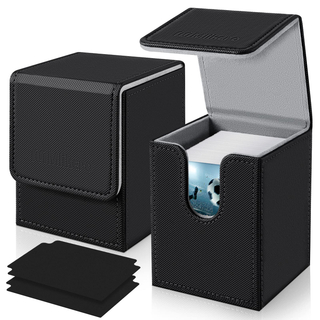 Wholesale Custom PU Leather Waterproof Card Deck Case Magnetic Closure Leather Playing Game Card Deck Storage Box