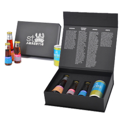 Luxury Fancy Paper Packaging Wine Gift Box Wholesale Cardboard Customized Single/multi-bottle Champagne Wine Tote Bag Gift Box