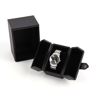 Wholesale Custom Logo Square PU Leather Watch Packaging Gift Box Luxury New Design Leather Watch Bracelet Jewelry Storage Boxes