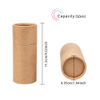 Kraft Paperboard Tubes Round Kraft Paper Pencil Containers Tea Box