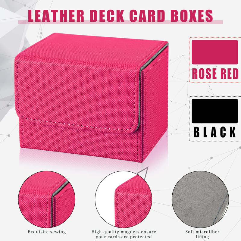 Tcg Pokimon Cards Large Pu Deck Box Cardboard Trading Dice Leather Tarot Deck Box