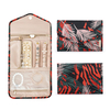 Portable Foldable Fabric Ring Necklace Earring Storage Case Hot Sell Jewelry Organizer Roll Bag with Pocket Zipper