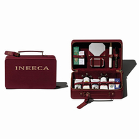Travel Beauty Makeup Skincare Package Box Facial Beauty Care Box Logo Custom Cosmetic Leather Velvet Shower Oil Storage Gift Box
