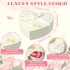 Wholesale Double Open Gift Packaging Box Valentine Day Heart Shaped Packaging Chocolate Flower Gift Boxes