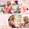 Valentine's Day Girls Mother Christmas Gift Double Open Heart Flower Box Peach Heart Gift Box