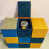 Custom Velvet Clamshell Magnet Flap Cardboard Watch Bracelet Jewelry Gift Set Packaging Box with Pillow Insert