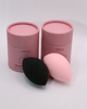 OEM Custom Round Paper Beauty Makeup Sponge Egg Cosmetic Puff Box Customized Beauty Sponge Blender Tube Packaging Box