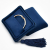 Manufacturers Wholesale Velvet Cloth Tassel Jewelry Ring Necklace Bracelet Box Travel Portable Jewelry Box Jewelry Storage Box