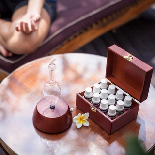 Handcrafted Wooden 6ml Essential Oils Storage Gift Box 10ml Wooden Perfume Sample Packaging Boxes