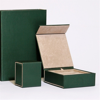 Custom Jewellery Magnet Flip Box Black Magnetic Jewelry Box Cardboard For Earring Ring Necklace Earring Bracelet