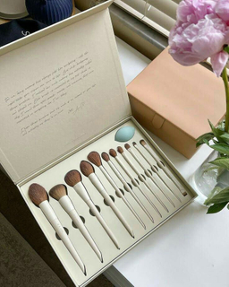 Eye And Face Brush Set Box Single Makeup Brush Nail Powder Packaging Box Cosmetics Cardboard Gift Magnetic Box with Inserts