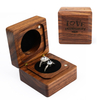 Solid Wood Square Jewelry Box Retro Wooden Necklace Earrings Ring Exquisite Portable Packaging Storage Box