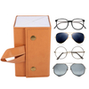 Travel Glasses Case Multiple Pairs Eyeglasses Storage Box Hanging Eyewear Holder with Multi Slots