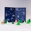 Wholesale Custom Printed Christmas Advent Calendar Bespoke Cardboard Packaging Blank Box With 24 Days For Chocolate