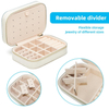 New Arrival Flying Birds Flock over Sky Velvet Ring Earring Jewelry Organizer Storage Box with Metal Zipper