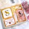 26 Initial Letter Flower Jewelry Organizer Box with Mirror for Women Birthday Gifts Small Travel Jewellery Storage Case