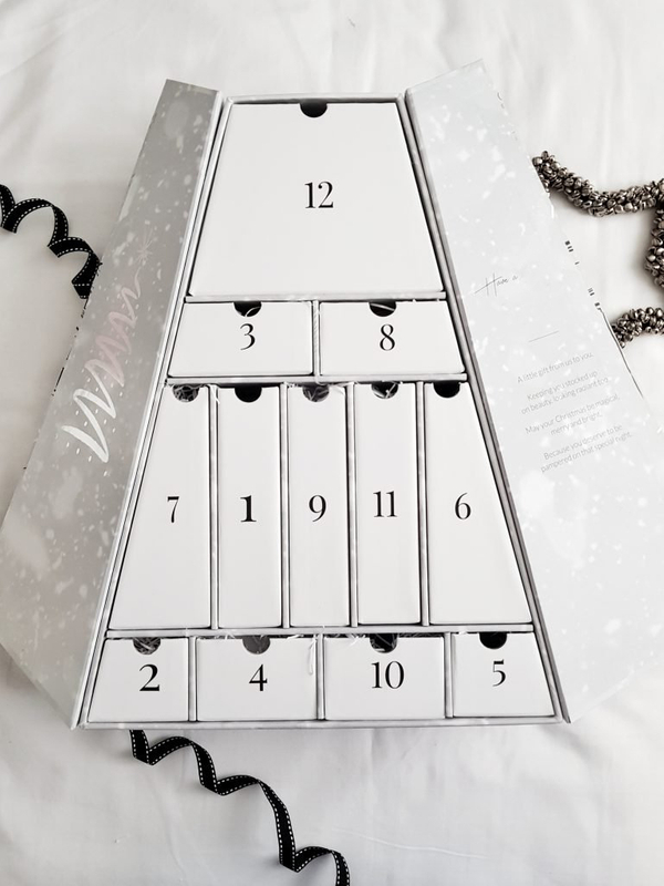 12 Wishes Advent Calendar Box Custom Drawer Gift 24 Boxes Christmas Makeup Beauty Skin Care Paper Christmas Advent Calendar Box