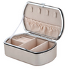 Wholesale Pu Leather Portable Ring Earrings Necklace Jewelry Box with Mirror 