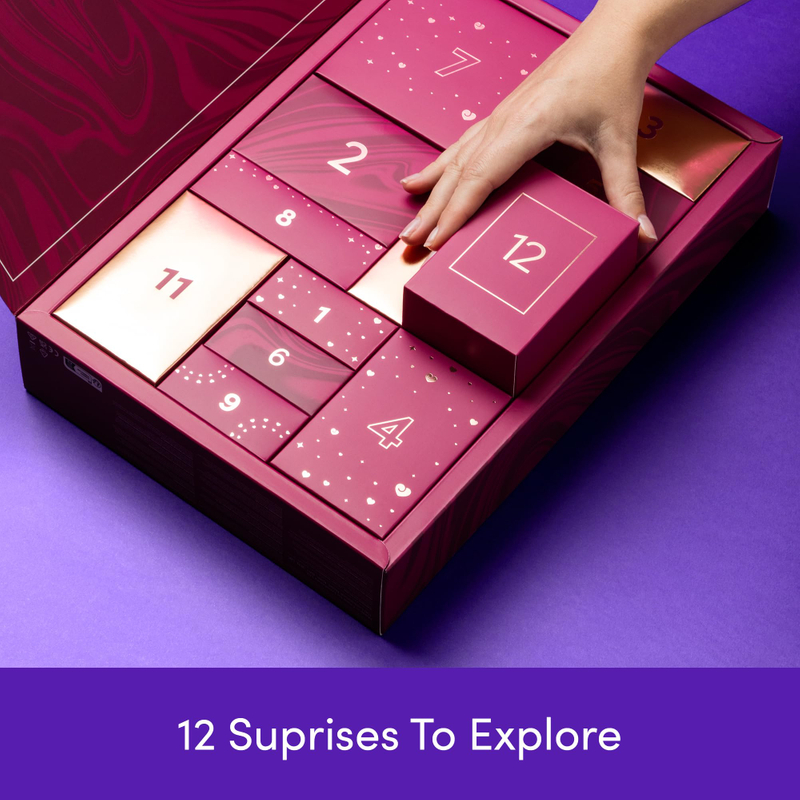 Best Sex Toy Advent Calendar Box Packaging Storage Paper Cardboard Double Opening Customized 12 24 Day Adult Sex Toy Mystery Box