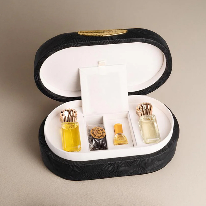 Luxury Man Women's Perfume Bottle Leather Box Small Perfume Packaging Hard Case Gift Boxes for Perfume Bottles 10ml 30ml 50ml