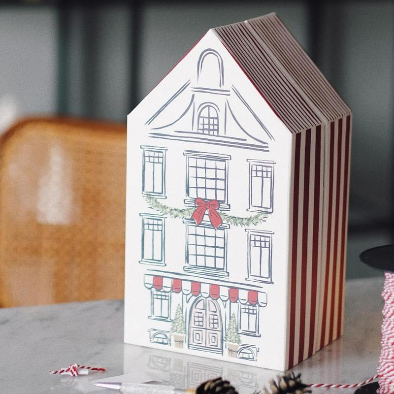 Custom House Shaped Surprise Calendar Box Gel Nail Polish Set Storage Box with 24 Drawer Compartments Advent Calendar Beauty Box