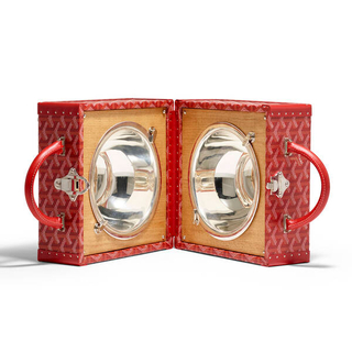 Pet Leather Bowl Box Travel Trunk Manufacturer