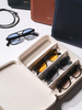 Leather Zipper Sunglasses Case