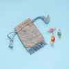 Hand-embroidered Tassel Pouch