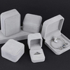 Custom Gray Velvet Earring RingJewelry Box Set Supplier