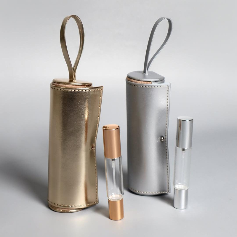 Leather Perfume Travel Sample Hand Bag