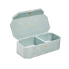 Velvet Jewelry Box Sea Foam Octagonal Snap Closure Jewelry Necklace Packaging Box