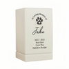 Personalized Animal Urns Packaging Box Pet Memorial Mini Wooden Urns Pet Cremation Keepsake Boxes White Pet Urns for Ashes