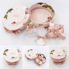Round Embroidery Child Jewelry Boxes Memory Box Photos Perfume Box