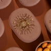 Oval Shaped Sun Beads Embroidered Cookie Boxes